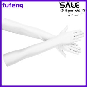 fufeng Cao đàn hồi Spandex mặt trời bảo vệ găng tay bên hộp đêm hiệu suất đám cưới găng tay màu đen