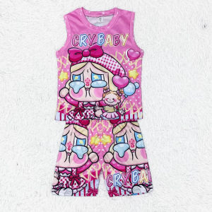 Kids jersey terno for girls 2-7yrsold Crybaby