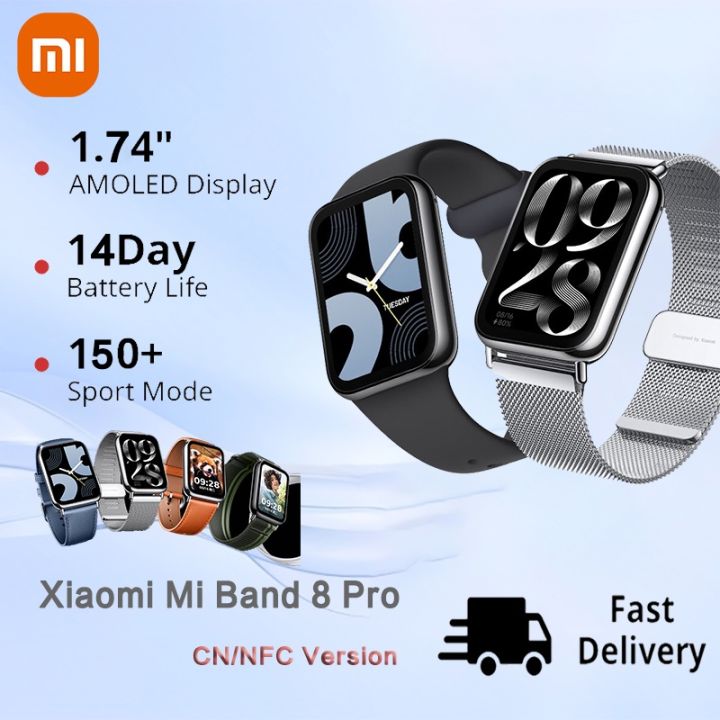 Xiaomi Mi Band 8 Pro Smart Wristband Waterproof Watch NFC AMOLED Color