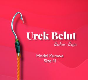 Pancing Belut Sawah Urek & Sidat Rawa Urek: Bahan Baja Anti Moncel Kuat Tajam Kail Terlaris Model Variatif Tanpa Tali