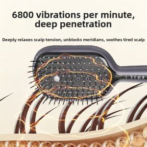 LZHDP MALL Hair Care Red Light Spray Massage Comb Multi-Function Anti-Frizz 2-In-1 Misting Hair Brush Salon Accessory Portable Electric Spray Hair Brush Women