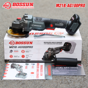 [ HÀNG CHÍNH HÃNG  ]THÂN  MÁY MÀI PIN BOSSUN M21B-AG100PRO Động Cơ Lõi Đồng Có Chống Khởi Động Lại