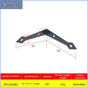 XUNYU3 บานพับประตูตู้เฟอร์นิเจอร์2ชิ้นบานพับเหล็กสีดำพับได้สำหรับประตูตู้อุปกรณ์ฮาร์ดแวร์ที่ทนทานสำหรับใช้ในบ้าน