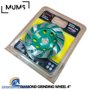 S^ - DIAMOND CUP WHEEL 4" / MATA GERINDA POLES BETON GRANITE KERAMIK GRANIT