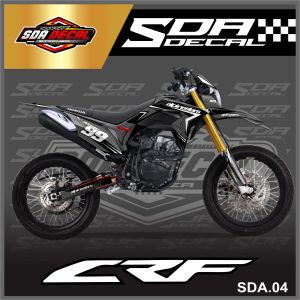 Decal Stiker Custoom Full Body CRF 150 L - Decal Striping CRF 150 Premium Racing L SDA.04