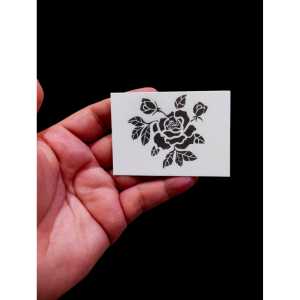 Tattoo Fruit Ink Mini 5 x 7 cm - Tato Temporer Motif Flower Tato Semi Permanen Tahan Air Tato Bunga Mawar