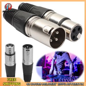 Winnereco 20pcs 3 Pin MIC Cable Terminal Zinc Alloy 10 Male 10 Female XLR Connector Audio Microphone Connector for Power Amplifier
