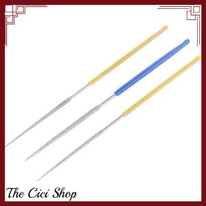 [The Cici Shop] For Grinding Metal Jewely Stone Wood Dia.2mm Small Round Diamond Needle Files Customizable Alloy Hand Tools