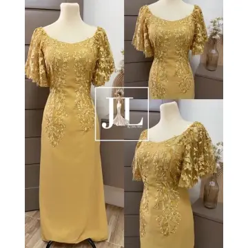 Matte gold cocktail dress best sale