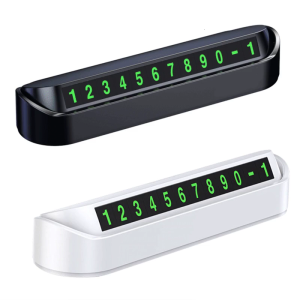 Car Temporary Parking Plate Car Dashboard Telephone Number Plate Glow Hide Phone Number Plate Auto Accessory