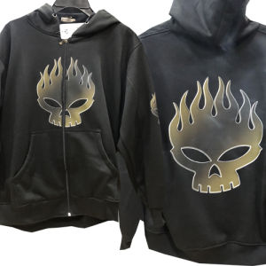 Hoodie The Offspring Rock Band Jaket Sweater Hoodie Bahan Cotton Fleece