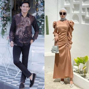 Couple Mimosa Dress Satin Silk Serut Duyung Polos Baju Pasangan Kondangan Viral Outfit Bridesmaid Wisuda Gamis Couple Tunangan Lamaran Kekinian Engagement Sarimbit Keluarga Simple