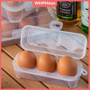 WHPHous Outdoor Shockproof Egg Box Storage Box Portable Camping Shatterproof Egg Tray Home Plastic Protection Box Travel Shatterproof