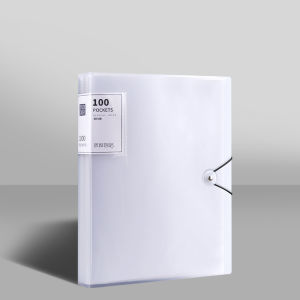 Folder Transparent Insert Storage Bag Loose-Leaf A4 Document Organizer Transparent Paper Storage Bag 文件夹透明插页收纳袋