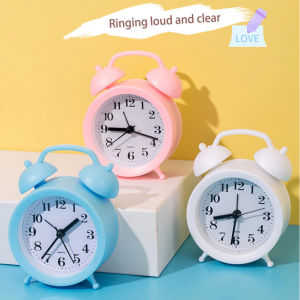 Durable Premium Mini Simple Alarm Clock Table Silent Desktop Clocks for Home Bedside Decor Portble
