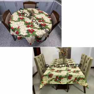 New Christmas Designs Table Cloth Available in 4 6 & 8 Seaters