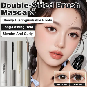 【Waterproof/Volumizing/Smudge-Proof】Natural Lengthening Curling Mascara For Defined Lashes/Clump-Free/Flower-Lash Effect/Long Lasting/Daily Makeup