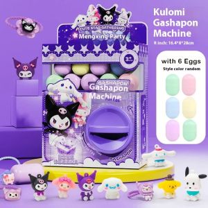 EZYLITTLES telur sihir Gashapon mesin Sanrio mainan kejutan anak patung kapsul telur berpusing Kuromi melodi Hello Kitty