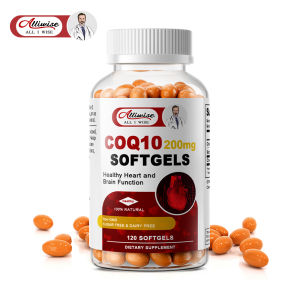 Alliwise Viên nang Coenzyme Q10 CoQ10 200mg Chất chống oxy hóa cho sức khỏe tim mạch và hỗ trợ miễn dịch sản xuất năng lượng