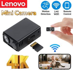 Lenovo 4K Camera WiFi Wireless Monitor Night Vision Remote Motion Detecting Camcorders Security Protection Indoor Surveillance