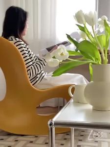 Nordic Rocking Chair Recliner Lazy Sofa Butterfly Rocker Single Home Sofa Chairs Less Living Room Balcony Leisure