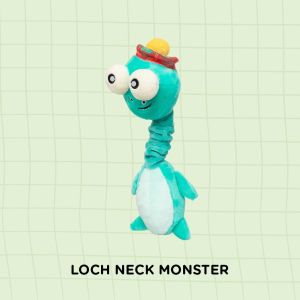 FuzzYard Neck Minnits Dog Plush Toy + 2 Squeakers | Play & Cuddle - 4 Fun Animal Designs