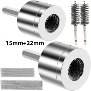 BLISSFUL Multi-Purpose Metal Pipe Cleaning Brush 15mm 22mm Thoughtful Design Drill Tube Cleaning Brush Power Drill Tool Cleaning Tool Cleaning And Preparing Copper