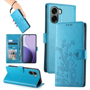 Ốp Lật Thời Trang khe cắm thẻ Ví da nam châm cho OPPO A18 A3x A5x A6X A3 A5 A6 Pro A17 A17K A16 A38 A54 A55 A57 A57S A58 A74 A76 A77 A77S A78 A79 A94 A96 4G vỏ điện thoại Hoa May Mắn