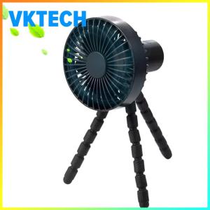 Summer Mute Small Octopus Fan USB Charging 3 Speeds Portable Outdoor Clip On Fan Stroller Octopus Fan Desktop Tripod Fan