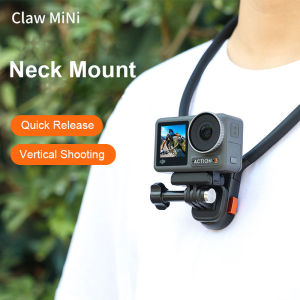 ตัวยึดคอยึด VRIG Claw ขนาดเล็กแบบปล่อยเร็วแนวนอนแนวตั้งมุมมองแรกแป้นยึดสำหรับถ่ายภาพสำหรับกล้องแอคชั่นแคมเมรา Gopro/ Insta360