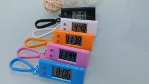1pcs Portable timer portable triangle electronic watch backpack buckle key portable timer mini minimalist design