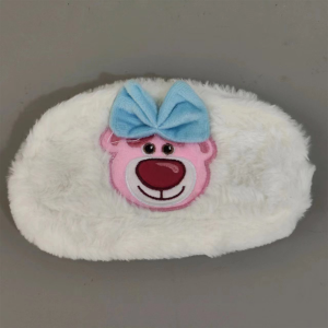 กระเป๋าดินสอลายการ์ตูนหมีสตรอเบอร์รี่ สำหรับนักเรียน น่ารัก