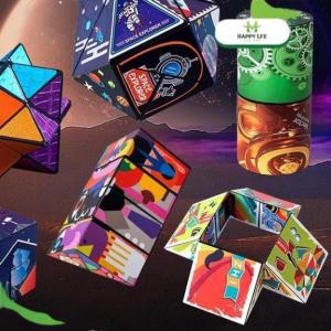 Rubik trí tuệ cho bé - rubik biến thể magic 3D - đồ chơi rubik sáng tạo phát triển tư duy set 6 khối - Snappy 4U