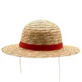 ❣️HOKI69❣️ Topi Pasir Cosplay Luffy One Piece Anyam Pantai Pelindung Sinar Matahari Import Unisex. 