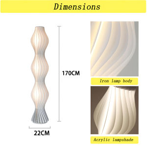 Grass Skirt Floor Lamp for Living Room LED Dimmable Column Vapor Floor Lamp Grass Skirts Art Floor Vase Lamps Modern Tall Lamp Corner Light for Living Room Bedroom or Office Decor.