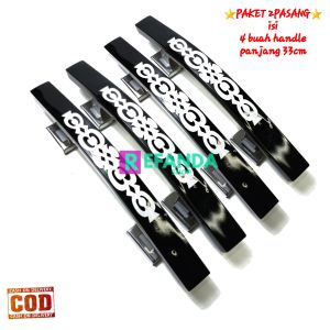 paket 4buah gagang tarikan perlengkapan handle pintu rumah minimalis panjang 33cm untuk pintu depan dan kamar model geser dan tarik
