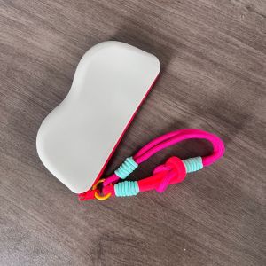 Contrast Color Silicone Glasses Storage Bag Portable Sunglasses Protective Cover Hanging Pouch Waterproof Cosmetic Bag