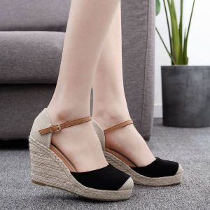 giày đế xuồng 7 phân Sandal Nữ đế Cao DéP Cao Su Cho Nữ GiàY đế XuồNg KiểU MớI