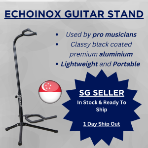 *SG SELLER* Echoinox Guitar Stand | Works for ALL Guitars Electric Acoustic | Foldable 3-legged with Neck Rest