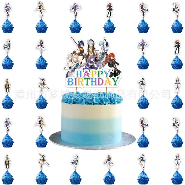 25-Piece Superhero Spider-Man Birthday Cake Decoration Set – Cupcake Toppers & Party Favors - View #8