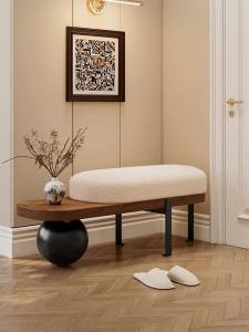 Shoe changing stool for home use shoe wearing stool for entering the foyer light luxury for sitting shoe wearing stool for entering the bedroom bed end stool