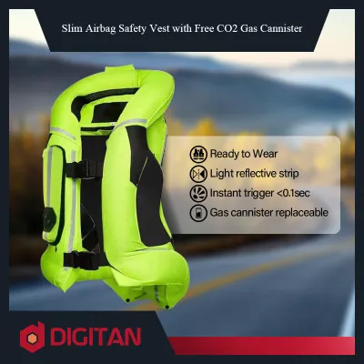 Slim Airbag Vest Motorcycle Big Bike Scooter Safety Equipment Protective Gear with CO2 gas motor jacket