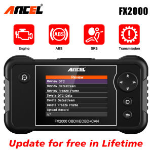Ancel FX2000 OBD2 Scanner ABS SRS AT Transmission Engine 4 Systems Code Reader JOBD Automotive Auto Diagnostic ODB 2 Scan Tool For Universal All Cars Launch CRP123