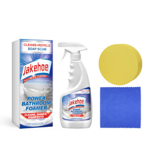 【Ready Stock】 Jakehoe Bathroom Foam Cleaner - Powerful Scale & Stain Remover for Tiles Glass Bathtubs 120ml