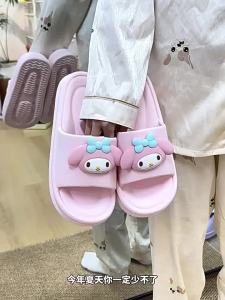 [Free Shipping] WomenS Summer Slippers CoupleS Style Eva Thick-Soled For Indoor And Outdoor Use Non-Slip Odor-Resistant Cartoon Design Also Available For Men