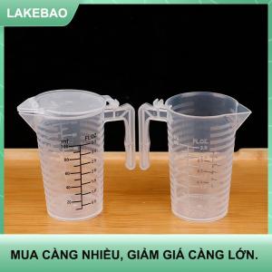 【LAKEBAO】 100 250 500ml đo ly Jug rõ ràng Baking nhà bếp bột nước với bìa SC