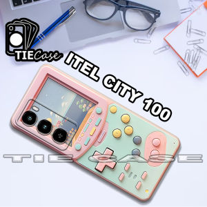 21/Casing Pelindung Silikon TPU Motif Game untuk ITEL CITY 100