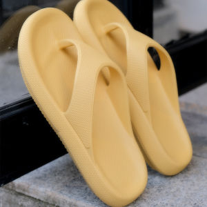 2026 New Summer Bathroom Home Slippers For Women Thick-Soled EVA Flip-Flops Toe-Slip Couple Slippers
