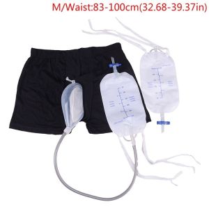 Silicone Catheter Urine Collector Washable Portable Urinary Incontinence Pants with Urine Leg Bag