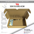 Textstyle T4 T5 T6 T-Mailer Box Corrugated Mailer Brown Kraft Box Packaging Shipping box Gift Box  - Set of 10. 